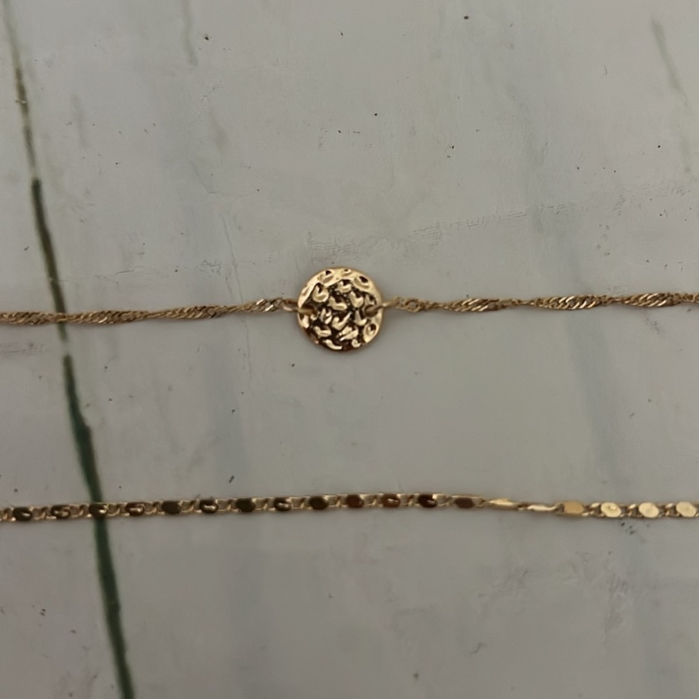 Set of two bracelets 9.5 in long